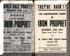 Iron Prophet posters. Trying to lure babes in with half price tickets. Whatever next? Not that I needed to do that...you understand!